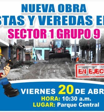 ARRANCAMOS OBRAS EN EL SECTOR 01 GRUPO 09