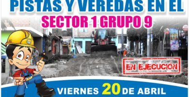 ARRANCAMOS OBRAS EN EL SECTOR 01 GRUPO 09 ARRANCAMOS OBRAS EN EL SECTOR 01 GRUPO 09