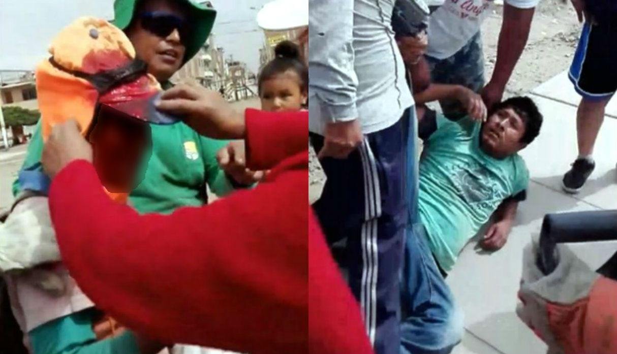 Le rompe la cabeza a trabajadora de limpieza pública porque le pidió que no bote desmonte a la calle