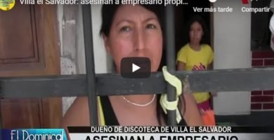 Presuntos sicarios asesinaron a empresario en Lima Sur Presuntos sicarios asesinaron a empresario en Lima Sur