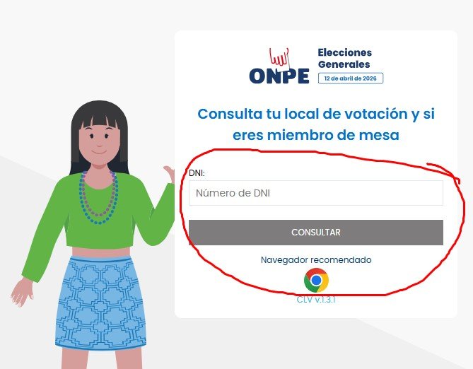Votaciones peru donde votar