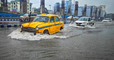 flooded streets, heavy rain