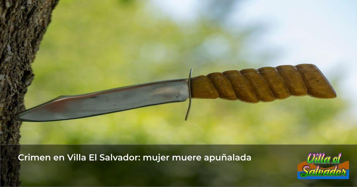 Crimen en Villa El Salvador: mujer muere apuñalada