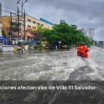 street flooding, waterlogged road
